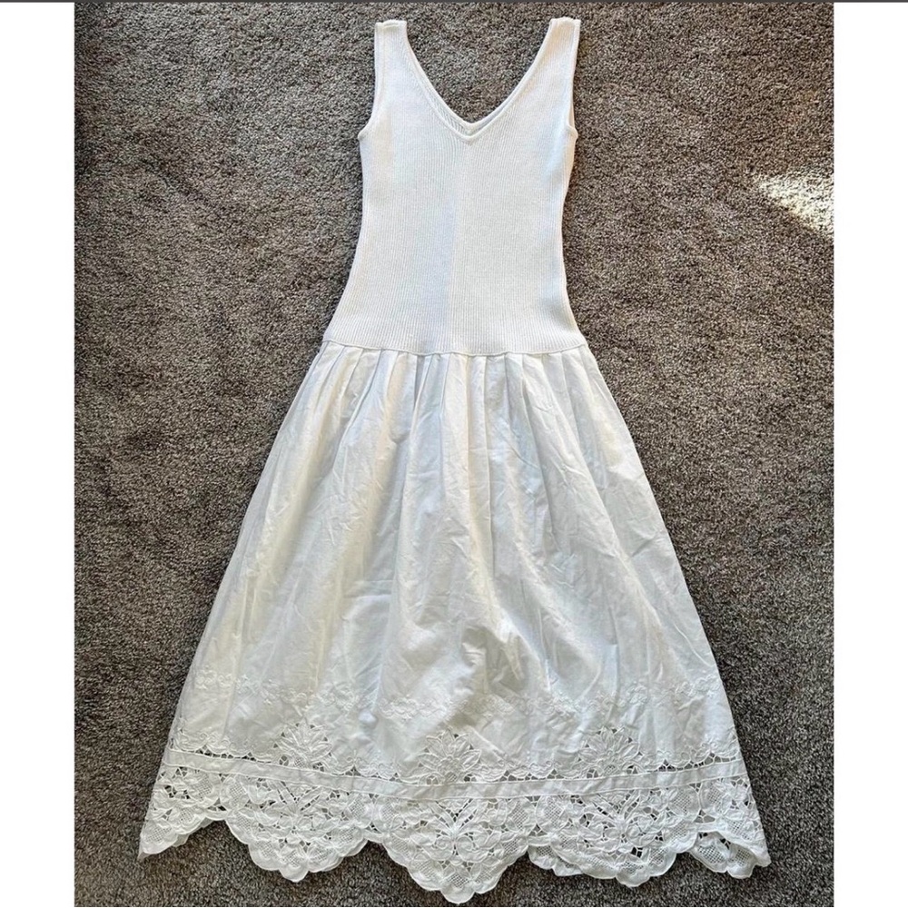 Nancy Johnson White Dress